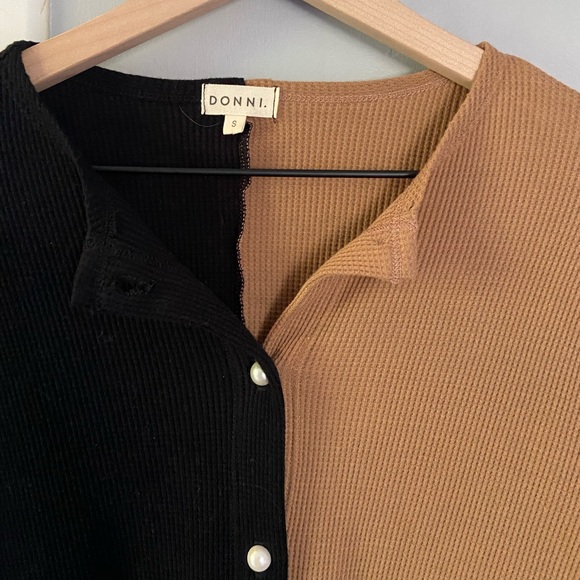 Donni Two Tone Top/Cardigan - Picture 4 of 6